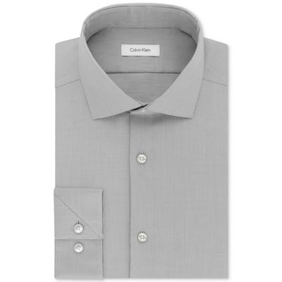 Calvin Klein Men Slim fit Dress Shirt Medium 15 in 34-35 Grey